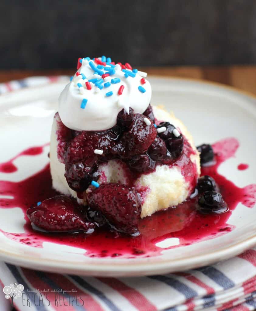 Grown-up Mixed Berry Shortcake | EricasRecipes.com