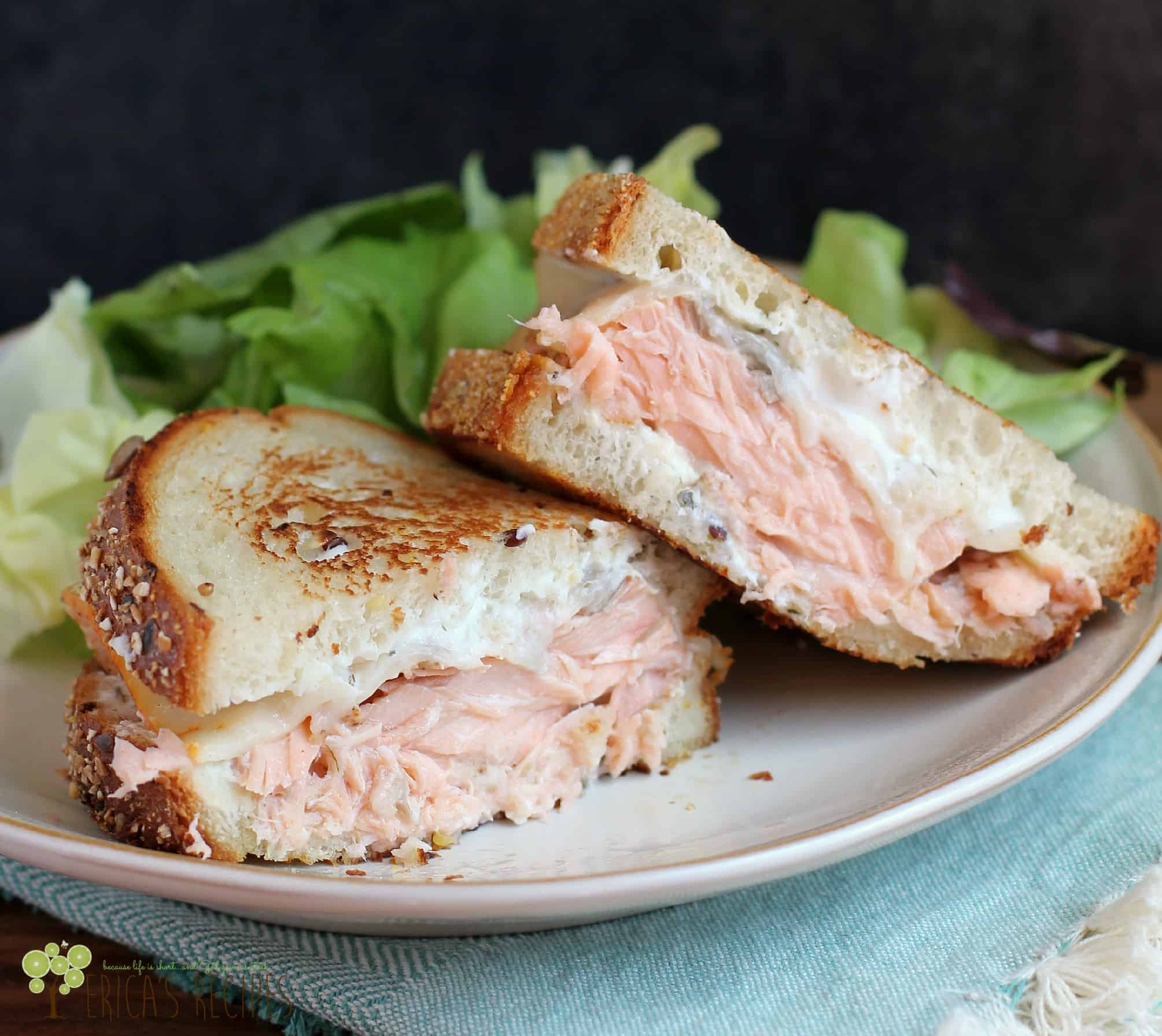 Smoked Salmon Cream Cheese Sandwiches - Olga in the Kitchen