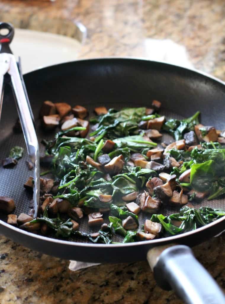 Spinach, Mushroom, and Thyme Quesadillas with Smoked Gouda