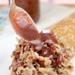 image for pinterest with text overlay Cherry Chipotle BBQ Sauce