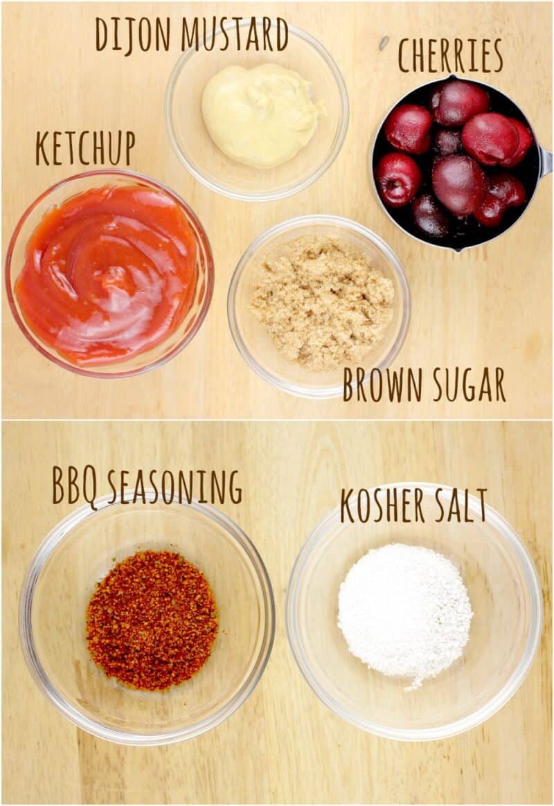 non-liquid ingredients in bowls