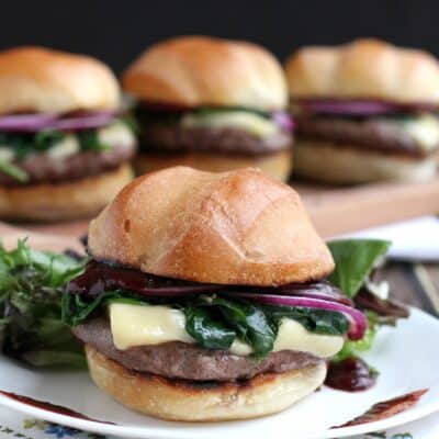 Cherry Chipotle Barbecue Cheeseburger