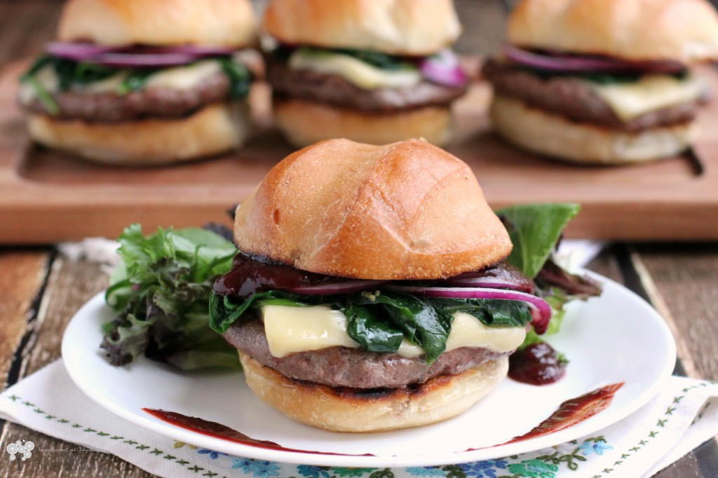 Cherry Chipotle Barbecue Cheeseburger