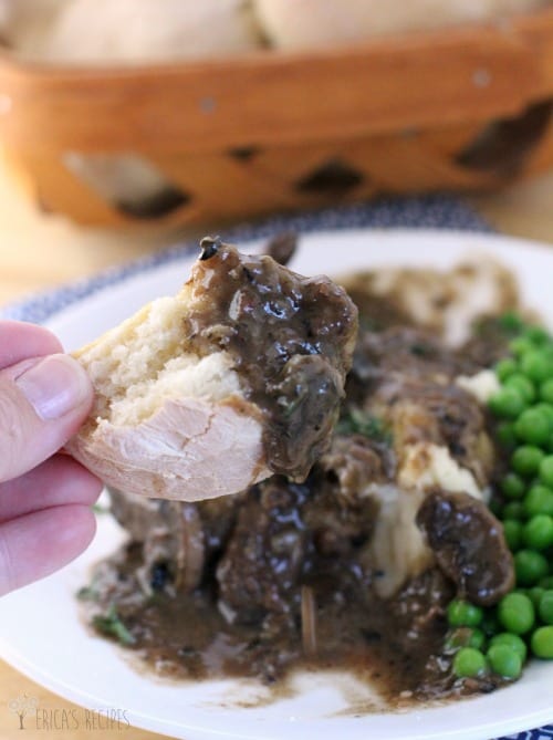 Crockpot Beef Tips with Wine and Thyme