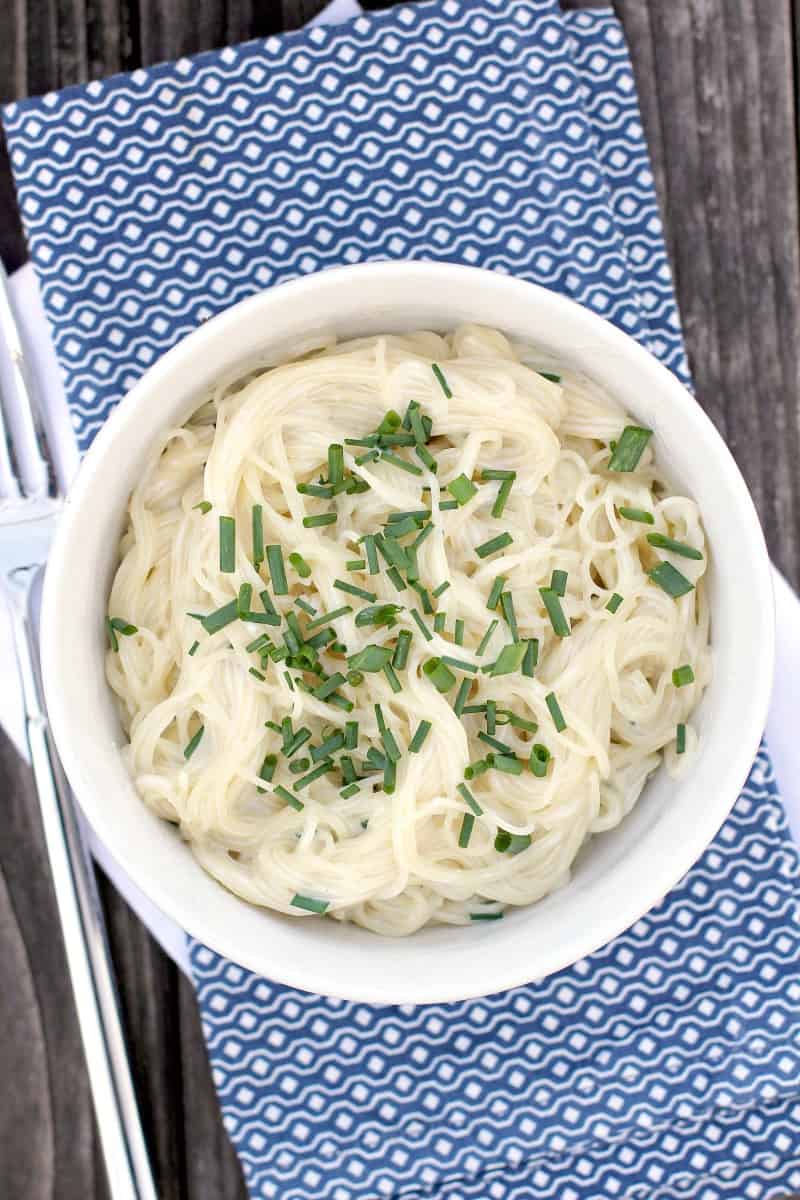 Sour Cream Pasta with Chives