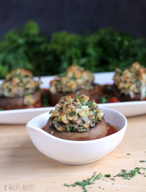 Stuffed Mushrooms Parmigiana