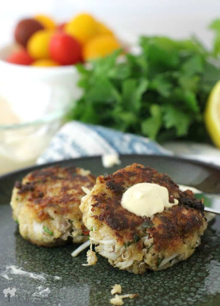 Crab Cakes with Dijon-Horseradish Aioli