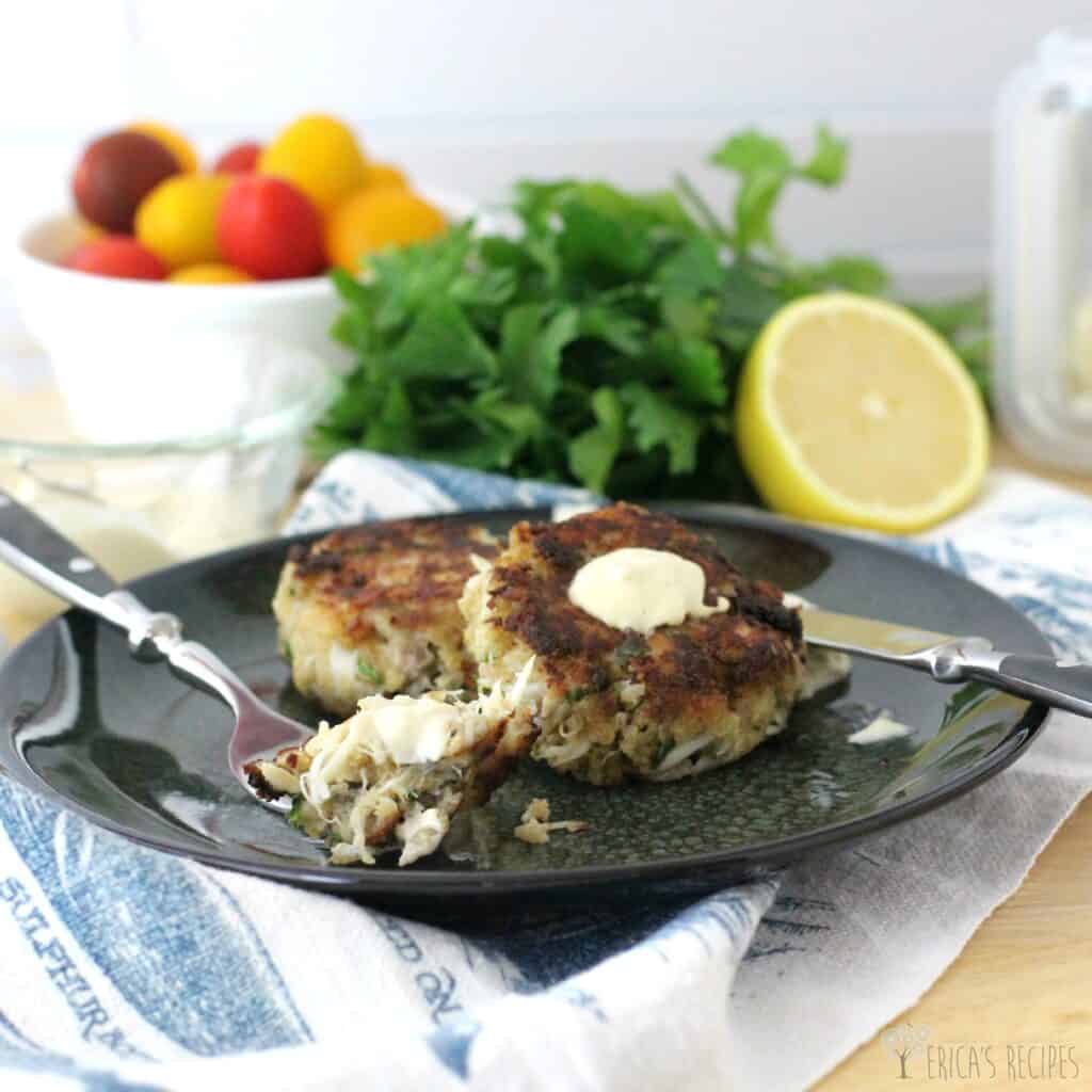 Crab Cakes with Dijon-Horseradish Aioli