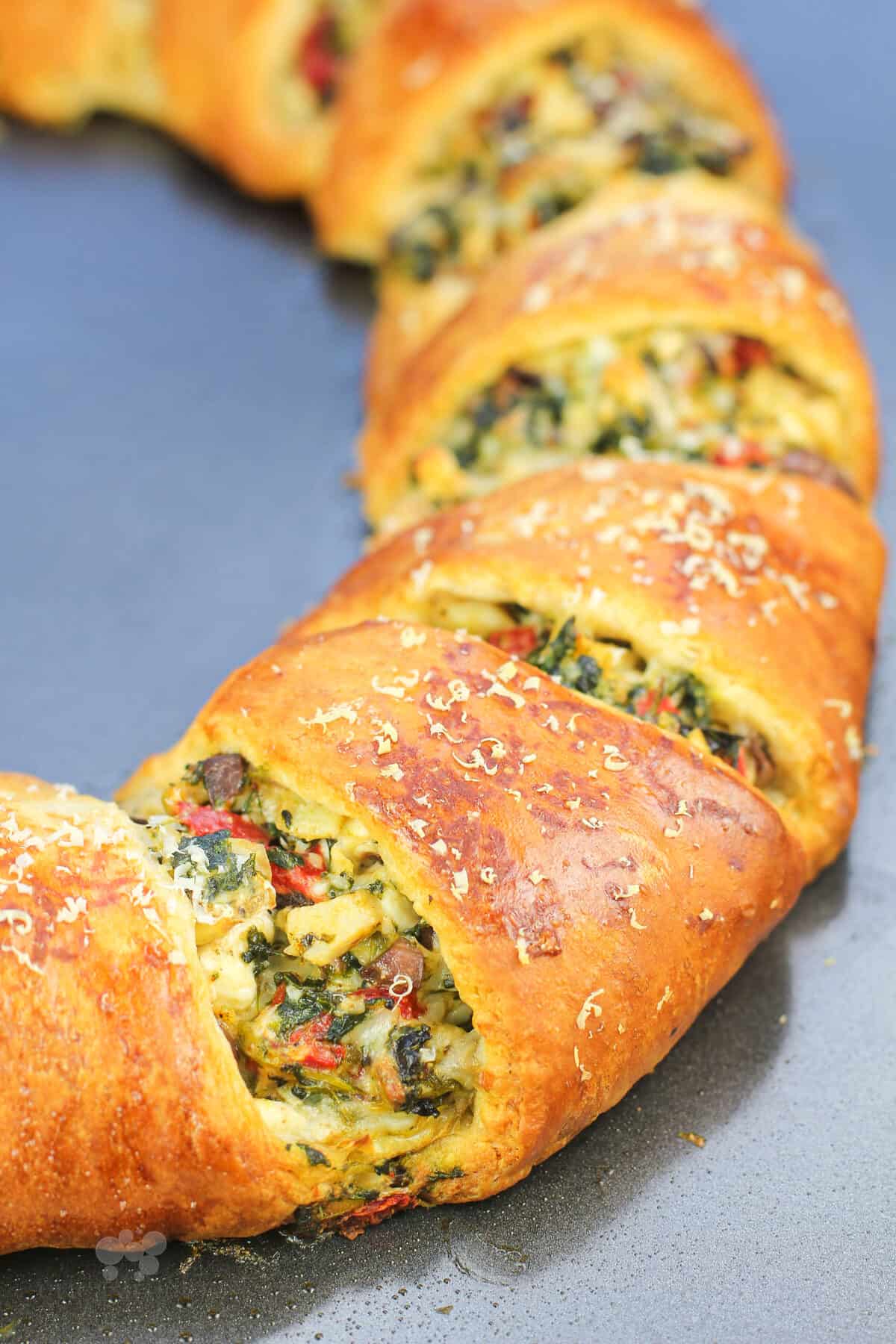 Spinach Artichoke Crescent Rolls - To Simply Inspire