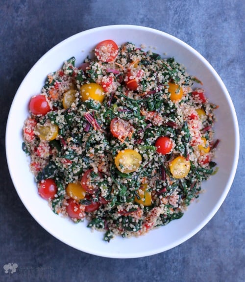 Swiss Chard and Quinoa Breakfast Bowl 