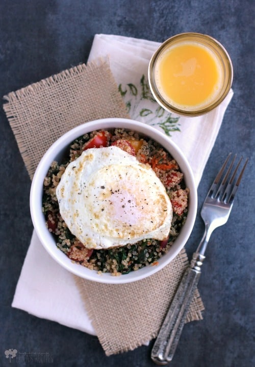 Swiss Chard and Quinoa Breakfast Bowl