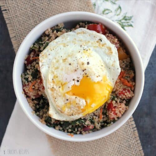 Swiss Chard and Quinoa Breakfast Bowl 