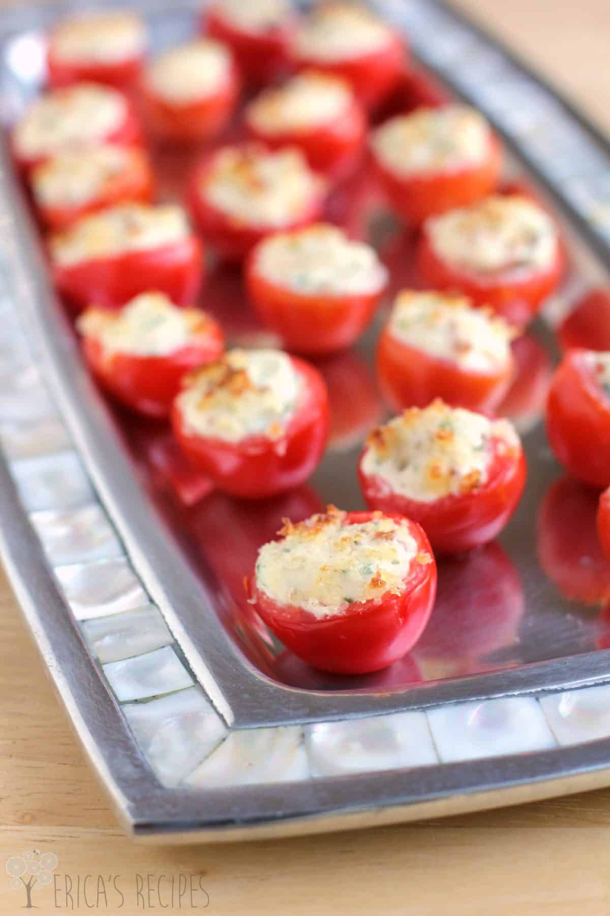 Bacon and Boursin Stuffed Tomatoes