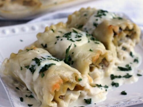 Vegetable Lasagna with Bechamel, Mushrooms and Spinach