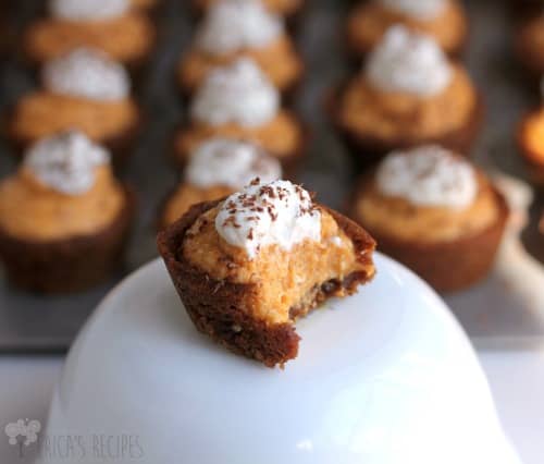 Pumpkin Cannoli Cookie Cups