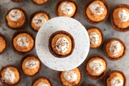 Pumpkin Cannoli Cookie Cups