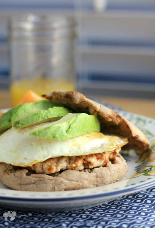 Healthy Breakfast Sandwich with Homemade Turkey Chorizo