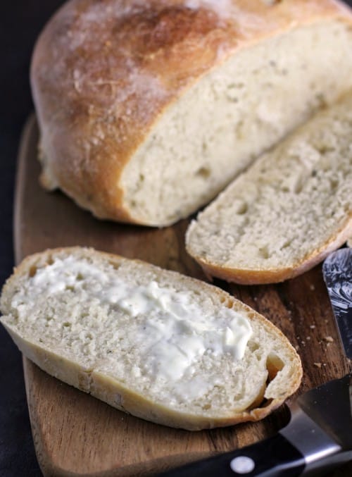 Butter and Herb Artisan Bread