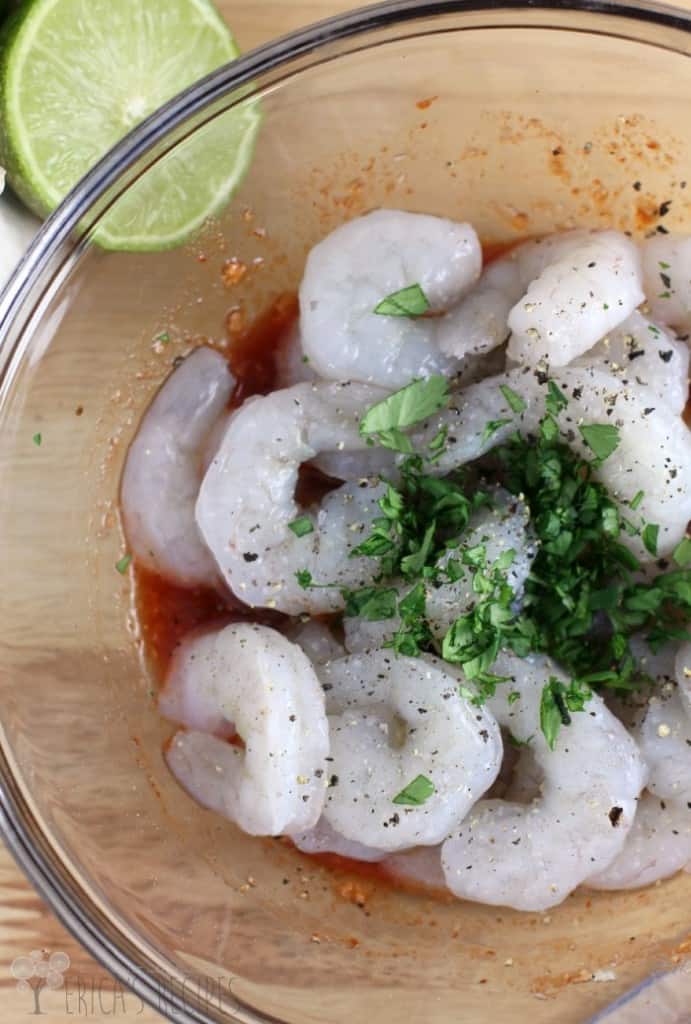 Garlic Sriracha Shrimp Topped Crackers