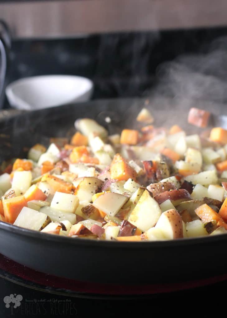 Healthy Three Potato Hash