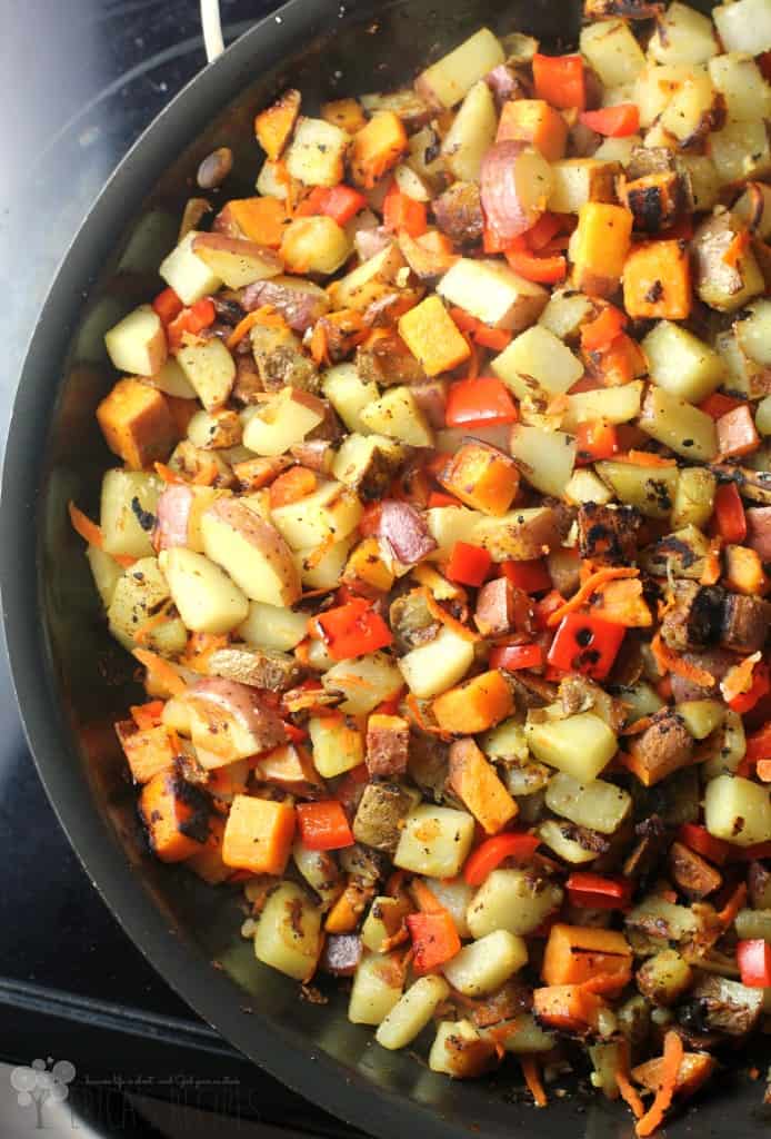 Healthy Three Potato Hash