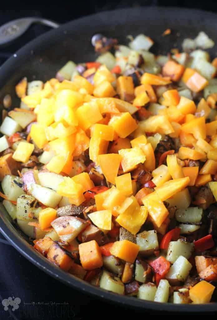 Healthy Three Potato Hash