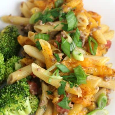 Super Quick Mexican Baked Penne