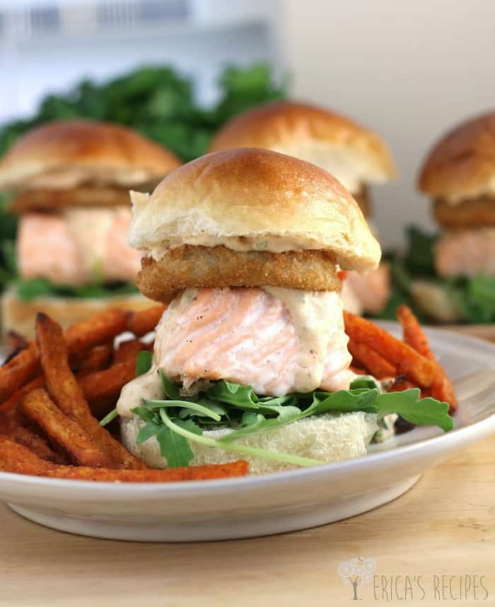 Salmon Burgers with Cajun Remoulade Sauce Recipe