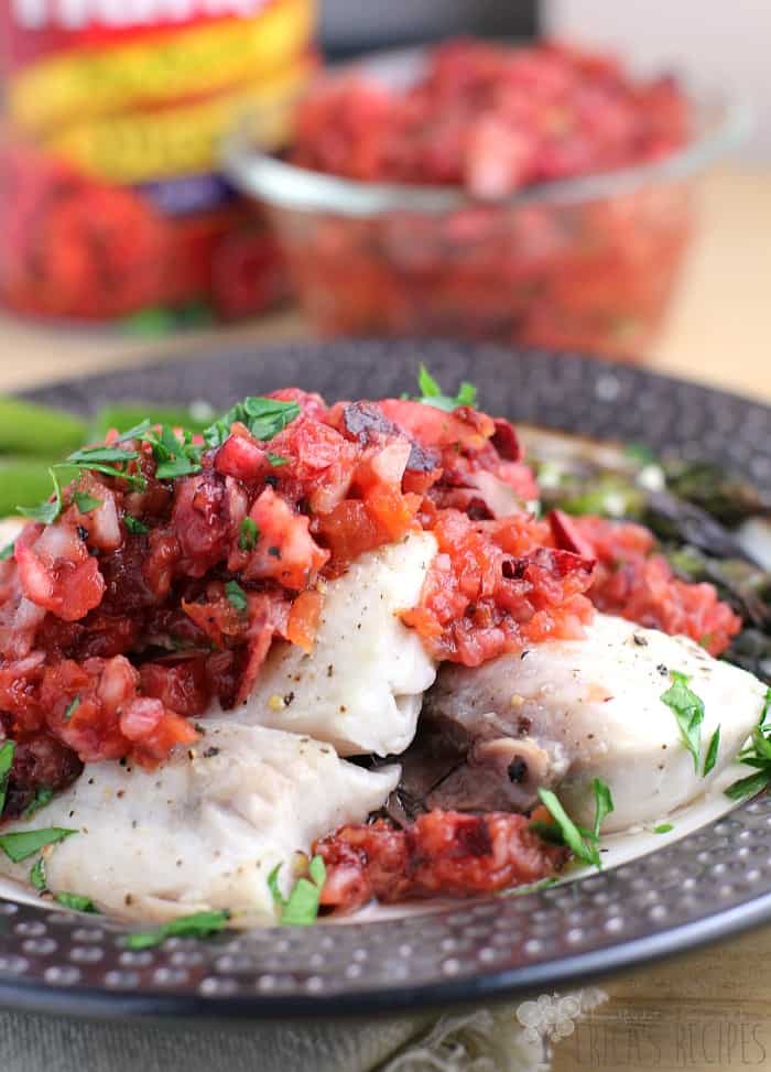 Grilled Mahi Mahi with Cherry Chipotle Salsa