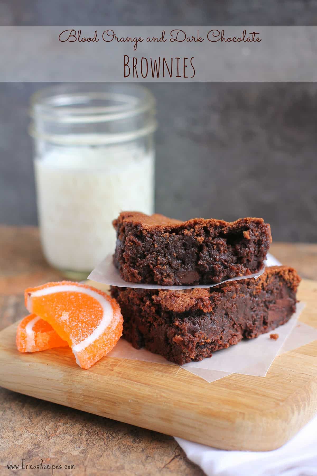  Blood Orange and Dark Chocolate Brownies