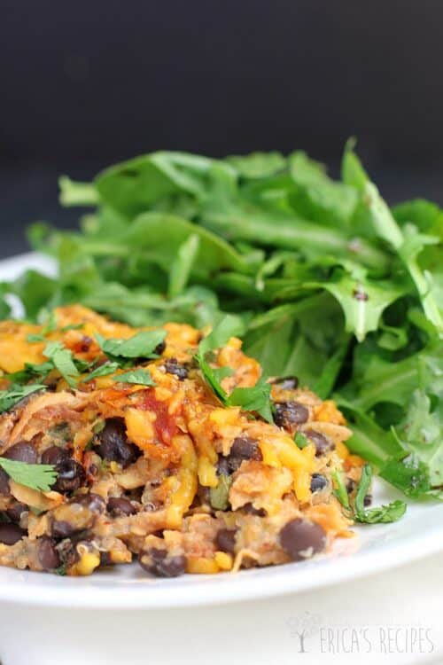 Quinoa and Black Bean Casserole