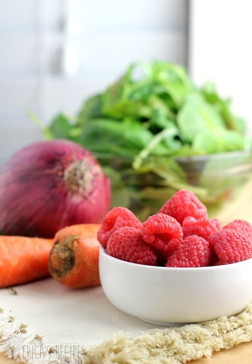 Sweet Winter Salad with Butternut Squash and Raspberries