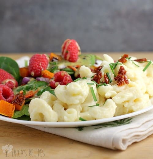 Sweet Winter Salad with Butternut Squash and Raspberries