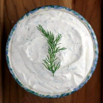 Light and Creamy Horseradish and Dill Dip