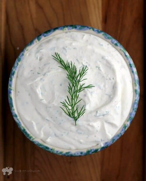 Light and Creamy Horseradish and Dill Dip