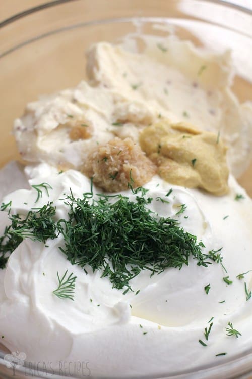 Light and Creamy Horseradish and Dill Dip