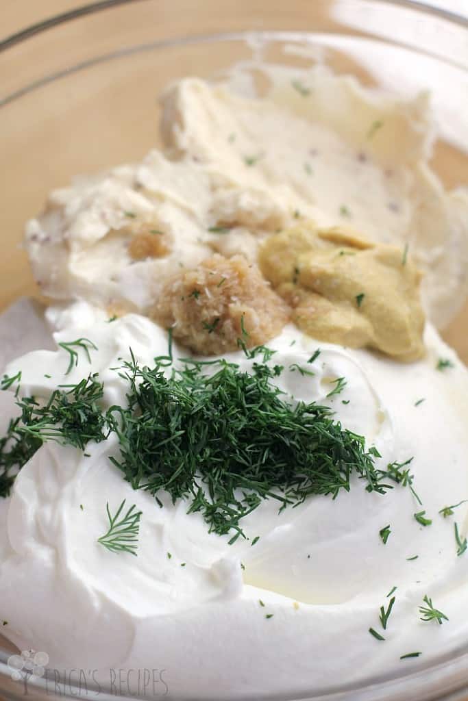 Light and Creamy Horseradish and Dill Dip · Erica's Recipes