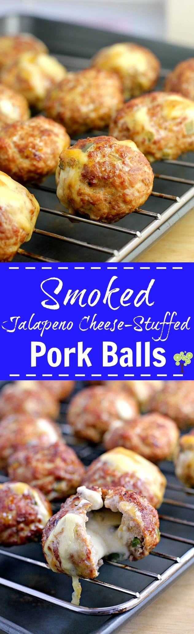 Smoked Jalapeno Cheese-Stuffed Pork Balls, perfect for any grilling, smoking holiday http://wp.me/p4qC4h-31o