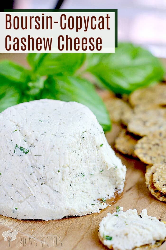 Boursin-Copycat Cashew Cheese #recipe #food #vegan #vegetarian #copycatrecipe