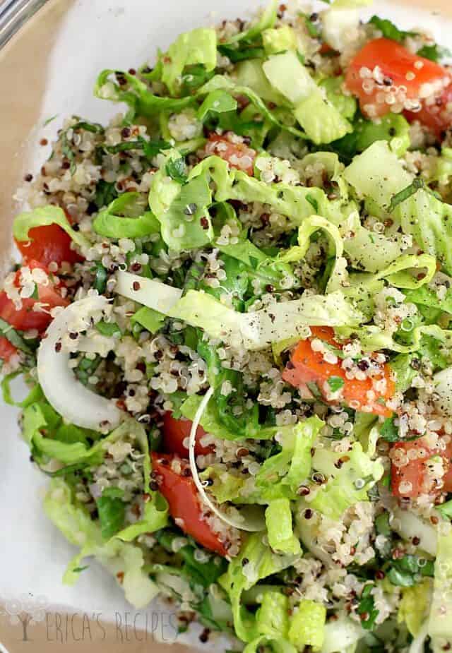 Light and Lemony Quinoa Salad – Erica's Recipes