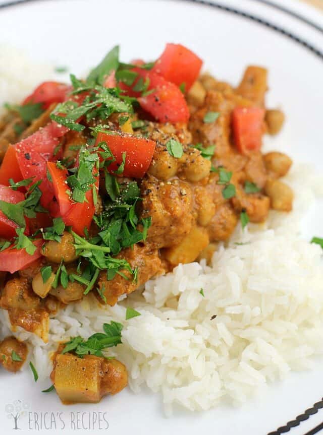 Slow Cooker Chana Masala, Southern Style {Vegan} Erica's Recipes