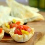 Mini Bruschetta Tarts with Dijon Cashew Cream