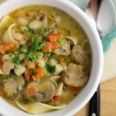 Potato Leek Noodle Soup http://wp.me/p4qC4h-3xt