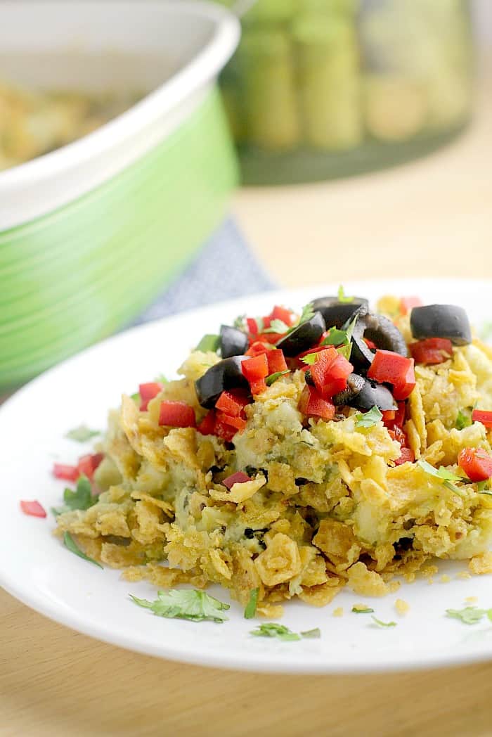 Creamy Poblano Macaroni Bake {DF, Vegan}