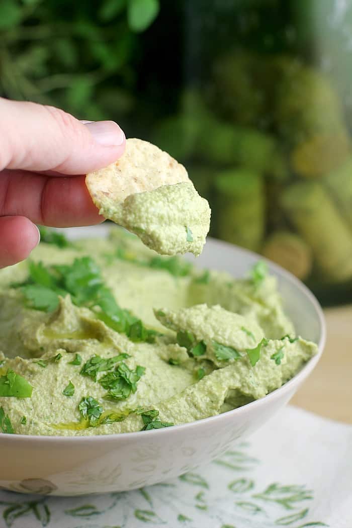 Poblano Avocado Dip (DF, Vegan) – Erica's Recipes