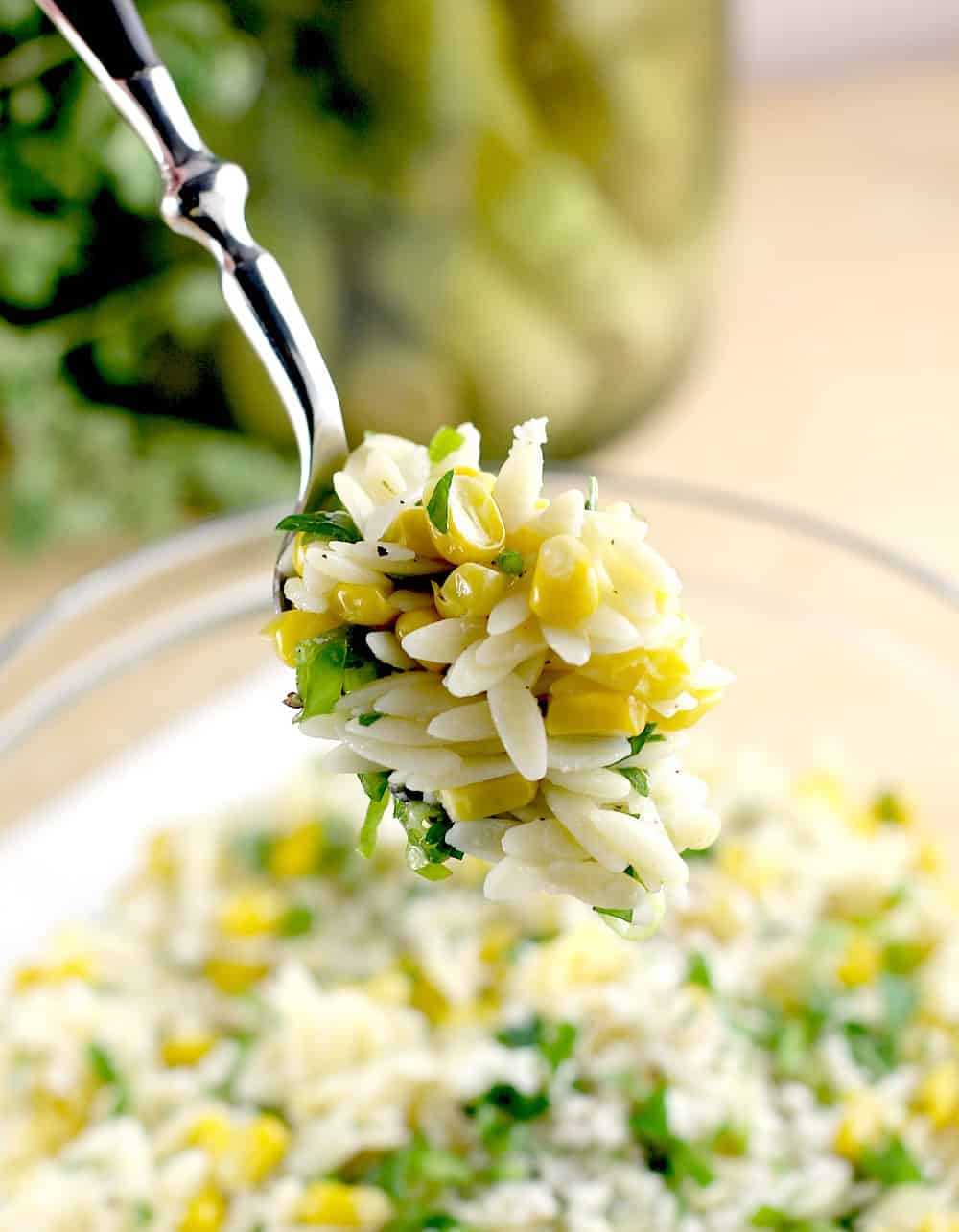 Lemony Orzo and Roasted Corn Salad
