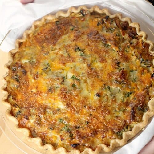 Caramelized Onion and Sausage Quiche – Erica's Recipes