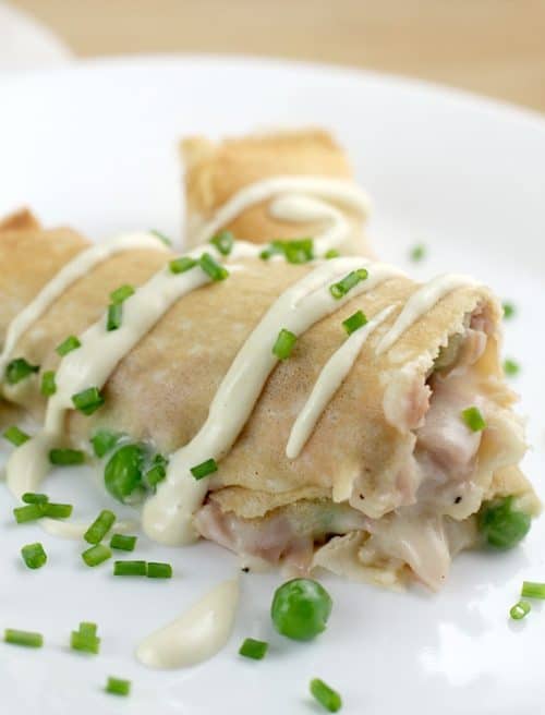 Ham, Peas, and Cheese Crepes http://wp.me/p4qC4h-3Id