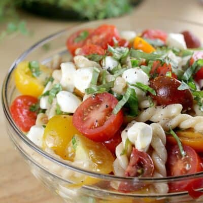 Fresh Tomato Pasta in Lemony Vinaigrette