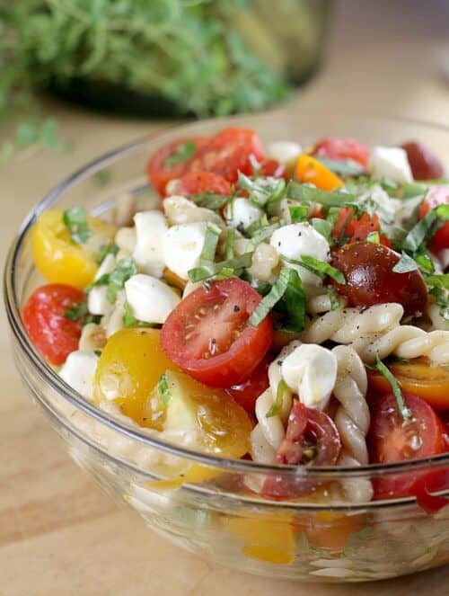 Fresh Tomato Pasta in Lemony Vinaigrette